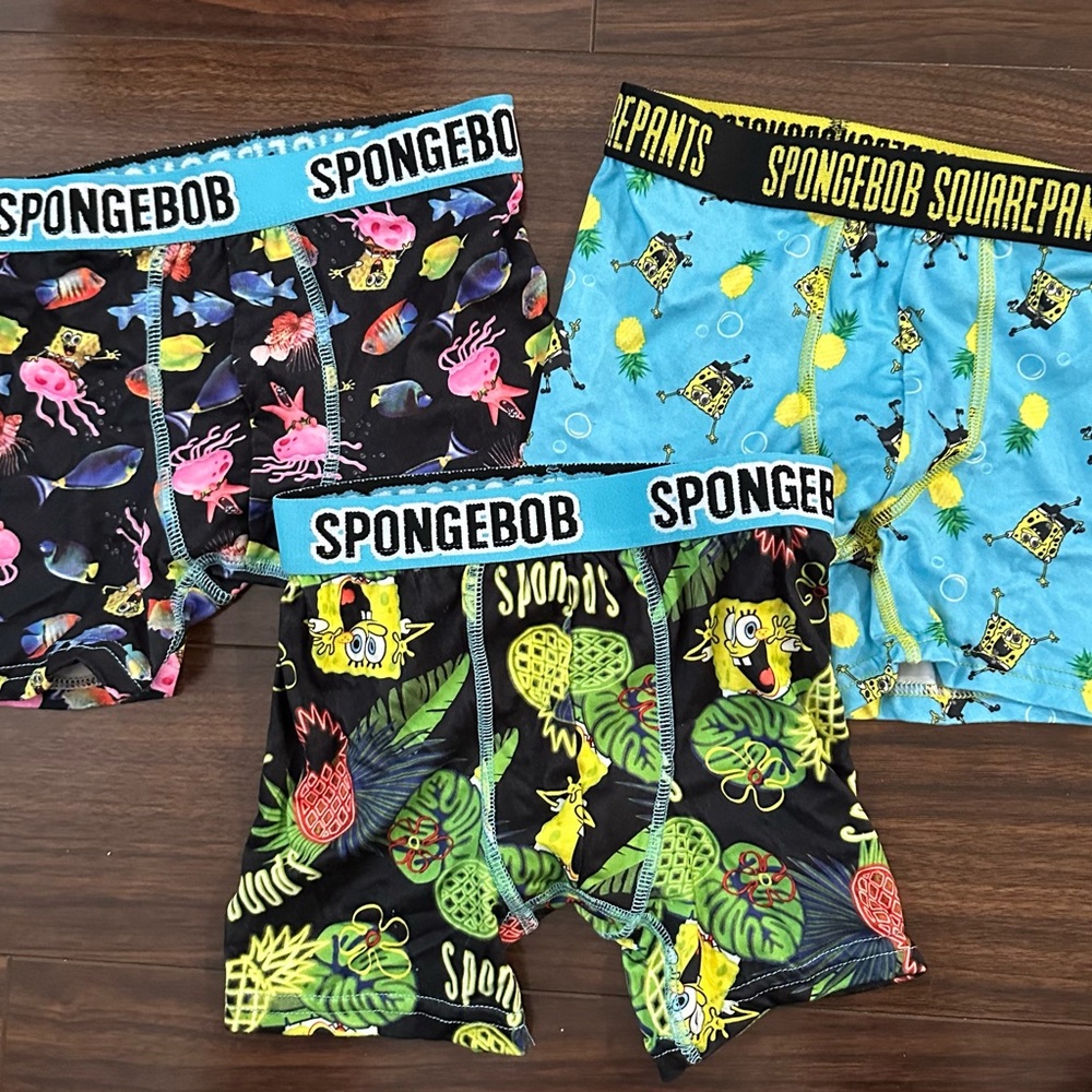 SpongeBob Kids boys Boxer Briefs size 6 opened/unworn